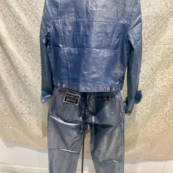 Ladies Parasuco Vintage Extreme Fit Silver Jacket Sz M - Picture 9 of 9